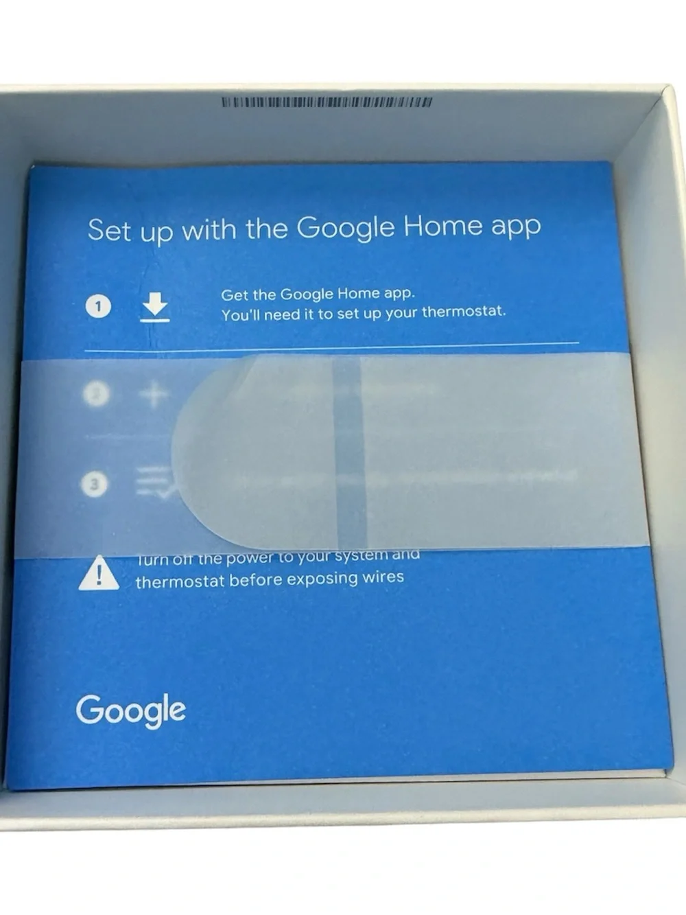 Google Nest G4CVZ Smart Thermostat GA01334-US - Snow - Excellent Condition
